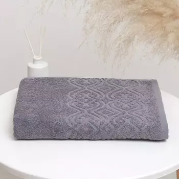 Полотенце махровое Ritmica, серый, 70х130см, 340 г/м, хл100% 9832725