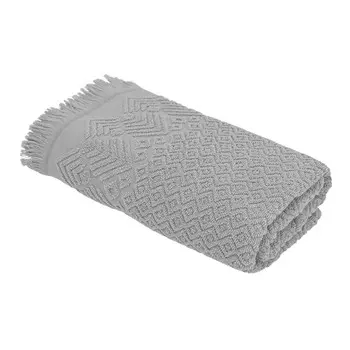 Полотенце махровое «Ромб», 450 гр, размер 50x80 см, цвет серый