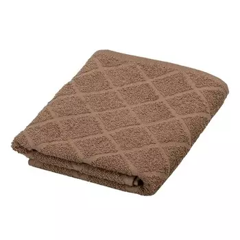 Полотенце махровое «Ромб», размер 50x90 см, цвет шоколад