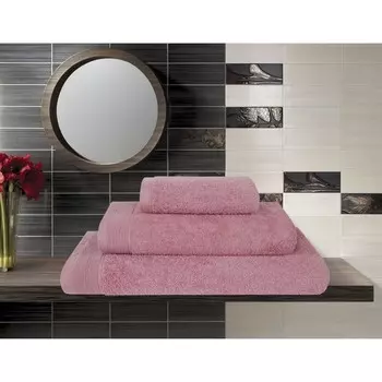 Полотенце махровое Sakura, размер 50х100 см, цвет розовый