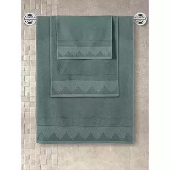 Полотенце махровое Siesta, размер 70x140 см, цвет зелёный