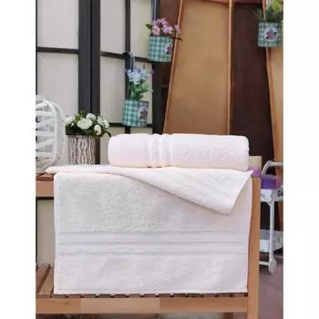 Полотенце махровое SILA, размер 70х140 см, цвет кремовый