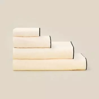 Полотенце махровое SL HOME: Black Frame "Айвори" 100х180 см, 100% хлопок, 470 г/м2