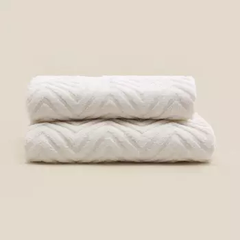 Полотенце махровое SL HOME: Geometry «Блан де Блан», 5090 см