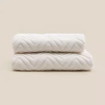 Полотенце махровое SL HOME: Geometry «Блан де Блан», 67140 см