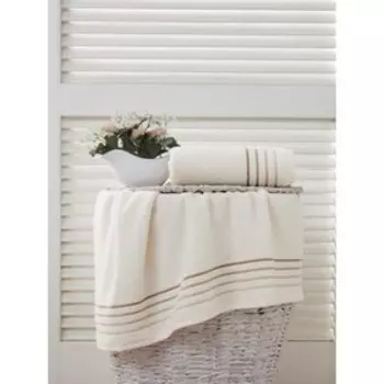 Полотенце махровое, Solar , размер 90x150 см, цвет кремовый