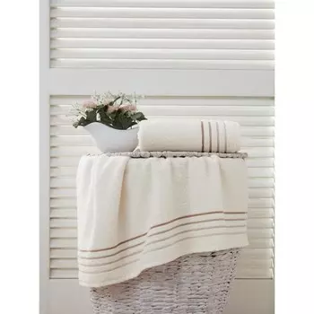 Полотенце махровое, Solar , размер 90x150 см, цвет кремовый