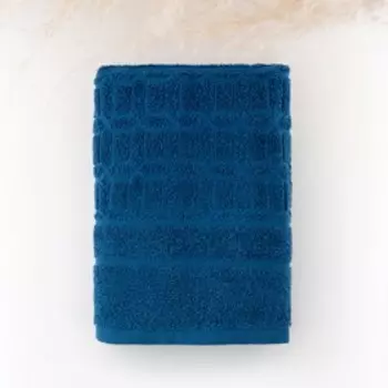 Полотенце махровое Space, размер 70х130 см, цвет синий, 320г/м, 100% хлопок