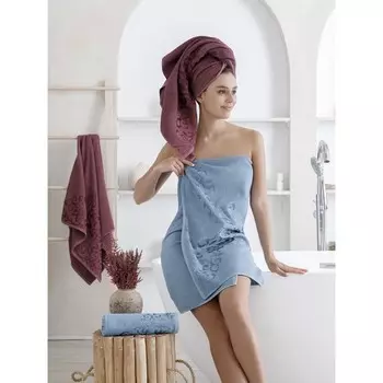 Полотенце махровое Water&wine, размер размер 50х80 см-2 шт, 70х130 см-2 шт, мультиколор