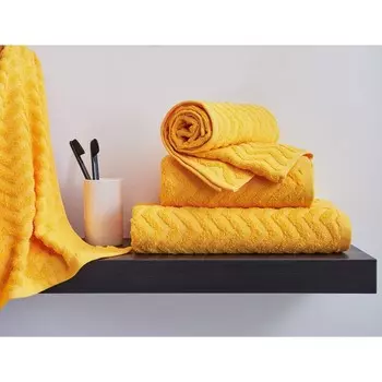 Полотенце махровое Yellow, размер 50х90 см, цвет желтый
