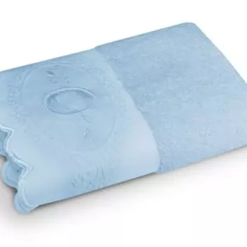 Полотенце махровое «Жаклин», размер 50x90 см, цвет голубой