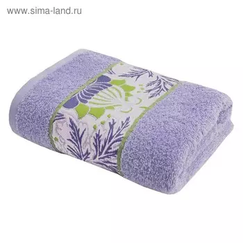 Полотенце махровое Mona Liza Mary, 450 гр, размер 70140 см, цвет небесный