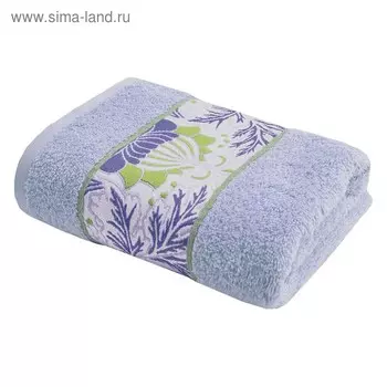 Полотенце махровое Mona Liza Mary, 450 гр, размер 70140 см, цвет светло-голубой