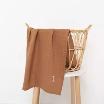 Полотенце муслиновое LoveLife, 50*90 см, корица, 100% хл, 3-сл, 180 гр/м2