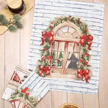 Полотенце Новогоднее чудо 45х60см рогожка 160г/м, хл100%