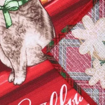 Полотенце новогоднее, размер 45х60 см, Символ года, вафля, 160 г/м, хлопок 100%