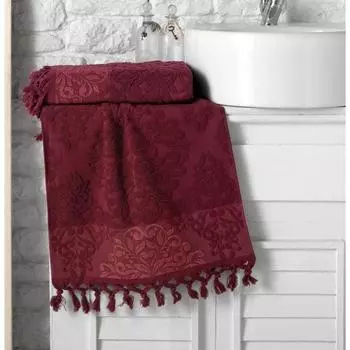 Полотенце Ottoman, размер 50 × 90 см, цвет бордовый