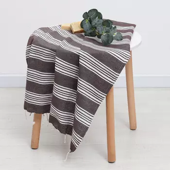 Полотенце - пештемаль пляжное LoveLife Boston, 75170 см, коричневое