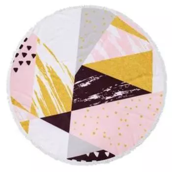 Полотенце пляжное Этель «Геометрия», d 150см