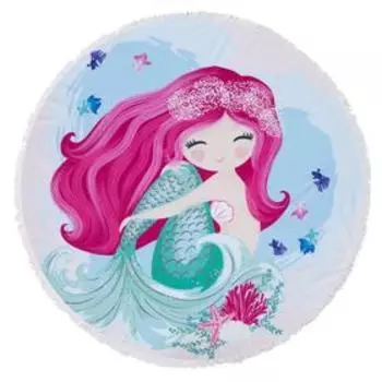 Полотенце пляжное Этель «Русалочка», d 150см