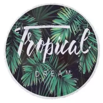 Полотенце пляжное Этель «Тропические мечты», d 150см