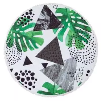 Полотенце пляжное Этель «Тропики», d 150см