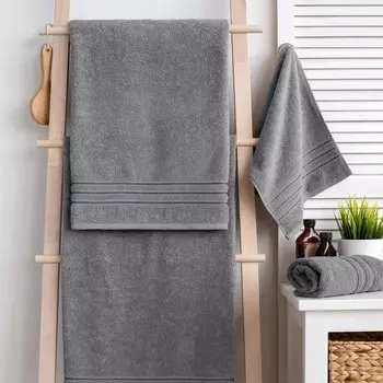 Полотенце махровое Самойловский Текстиль, 400 гр, размер 50x90 см, цвет графитовый