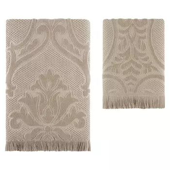 Полотенце, размер 50x90 см, цвет бежевый