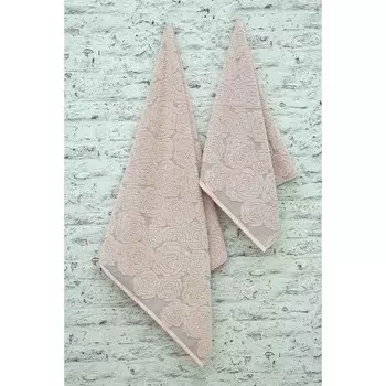 Полотенце, размер 50x90 см, цвет пудра