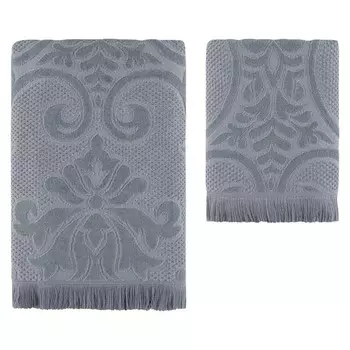 Полотенце, размер 50x90 см, цвет серый