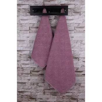 Полотенце, размер 50x90 см, цвет сухая роза