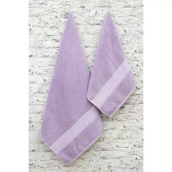 Полотенце, размер 70x140 см, цвет лиловый