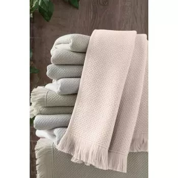 Полотенце махровое Arya Home, 300 гр, размер 70x140 см, цвет пудровый