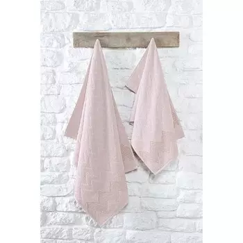 Полотенце, размер 70x140 см, цвет розовый