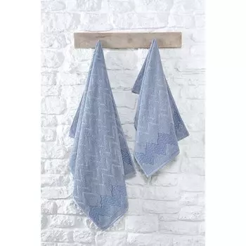 Полотенце, размер 70x140 см, цвет синий