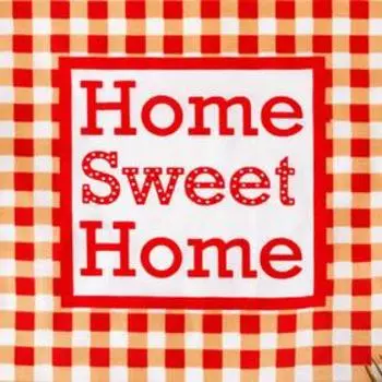 Полотенце рогожка Sweet home 35х60 см, красно-жёлтый, хлопок 100%, 150г/м2