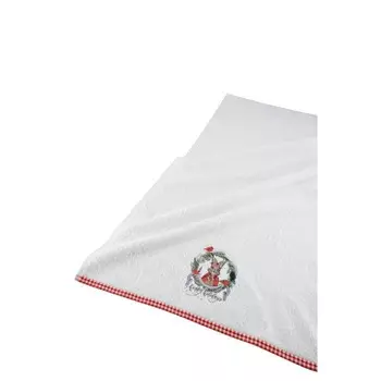 Полотенце с Вышивкой Рождество 50х90 Rabbit Белый