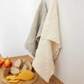 Полотенце кухонное SL HOME Souffle, 4555 см, лён 80%, хлопок 20%, 265 г/м