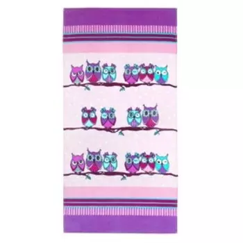 Полотенце «Совушки», размер 60 х 120 см