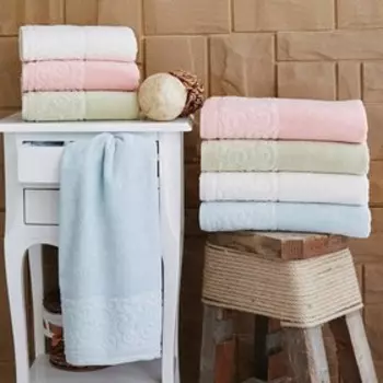 Полотенце Tiffany, размер 70 × 130 см, бирюза