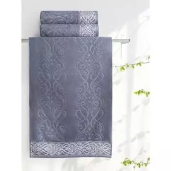 Полотенце махровое Самойловский Текстиль «Толедо», 420 гр, размер 33x70 см, цвет маренго