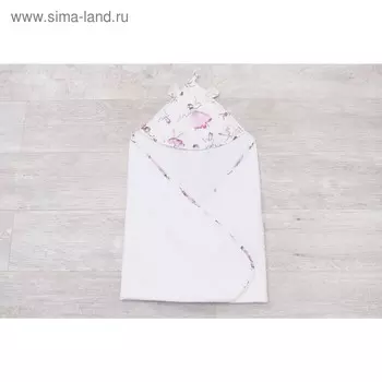 Полотенце-уголок Cute love, размер 90 × 90 см, принт амели, цвет белый