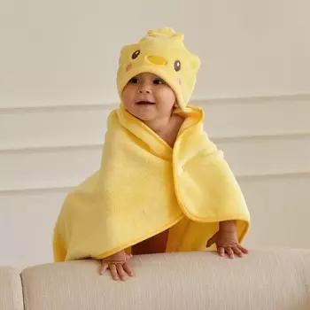 Полотенце-уголок LoveLife "Утёнок", 60х85 см, 100% пэ, велсофт 450 г/м2