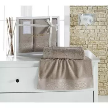 Полотенце VERNA, размер 70х140 см, цвет кофе