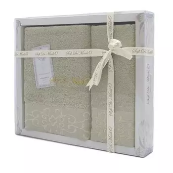 Полотенце VERNA, размер 70х140 см, цвет зелёный