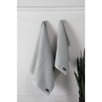 Полотенце вафельное Arya Home Kira, размер 50x90 см, цвет зелёный