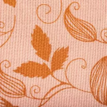 Полотенце вафельное банное Экономь и Я "Цветы" 80х150 см, цв.розовый, 150 гр/м2, 100% хл