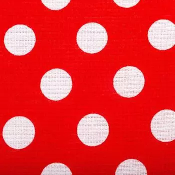 Полотенце вафельное банное Экономь и Я "Горох" 80х150 см, цвет красный, 150 гр/м2, 100% хлопок
