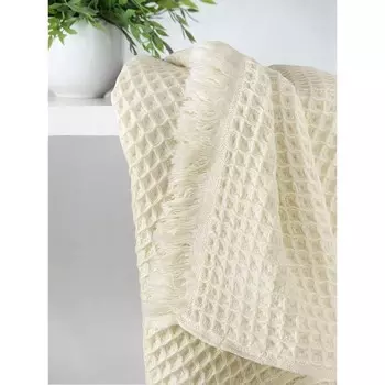 Полотенце вафельное Gofre, размер 70x140 см, цвет кремовый