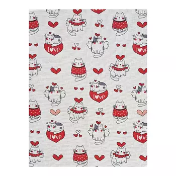 Полотенце вафельное «Котенок белый», 4560 см, 150 г/м, хлопок 100%